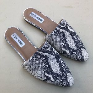 Steve Madden Trace Studded Snakeskin Mule